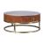 Tamas Top Grain Leather/Aluminum Nesting Coffee Tables Set