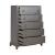 SM Montage Fabric/Wood Panel Bedroom Set w/LED Touch Lighting