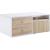 Verux Rectangular Coffee Table w/4 Drawers & Pull-out table