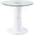 Kavi Glass/Wood Round End Table