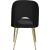 Logan Velvet Dining Chair with Brushed Gold Ball Leg Design