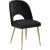 Logan Velvet Dining Chair with Brushed Gold Ball Leg Design