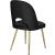 Logan Velvet Dining Chair with Brushed Gold Ball Leg Design