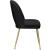 Logan Velvet Dining Chair with Brushed Gold Ball Leg Design