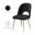 Logan Velvet Dining Chair with Brushed Gold Ball Leg Design