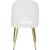 Logan Velvet Dining Chair with Brushed Gold Ball Leg Design