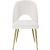 Logan Velvet Dining Chair with Brushed Gold Ball Leg Design