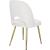 Logan Velvet Dining Chair with Brushed Gold Ball Leg Design