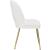 Logan Velvet Dining Chair with Brushed Gold Ball Leg Design