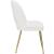 Logan Velvet Dining Chair with Brushed Gold Ball Leg Design