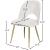Logan Velvet Dining Chair with Brushed Gold Ball Leg Design