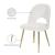 Logan Velvet Dining Chair with Brushed Gold Ball Leg Design