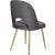 Logan Velvet Dining Chair with Brushed Gold Ball Leg Design