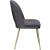 Logan Velvet Dining Chair with Brushed Gold Ball Leg Design