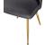 Logan Velvet Dining Chair with Brushed Gold Ball Leg Design
