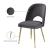 Logan Velvet Dining Chair with Brushed Gold Ball Leg Design