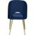 Logan Velvet Dining Chair with Brushed Gold Ball Leg Design