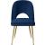 Logan Velvet Dining Chair with Brushed Gold Ball Leg Design