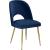Logan Velvet Dining Chair with Brushed Gold Ball Leg Design