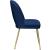 Logan Velvet Dining Chair with Brushed Gold Ball Leg Design