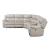 Fargo Faux Leather 3‑Piece Power Reclining Sectional with Right Console