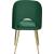 Logan Velvet Dining Chair with Brushed Gold Ball Leg Design