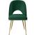 Logan Velvet Dining Chair with Brushed Gold Ball Leg Design