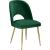 Logan Velvet Dining Chair with Brushed Gold Ball Leg Design