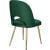 Logan Velvet Dining Chair with Brushed Gold Ball Leg Design