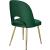 Logan Velvet Dining Chair with Brushed Gold Ball Leg Design