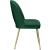 Logan Velvet Dining Chair with Brushed Gold Ball Leg Design