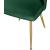 Logan Velvet Dining Chair with Brushed Gold Ball Leg Design