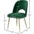 Logan Velvet Dining Chair with Brushed Gold Ball Leg Design