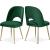 Logan Velvet Dining Chair with Brushed Gold Ball Leg Design