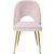 Logan Velvet Dining Chair with Brushed Gold Ball Leg Design