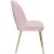 Logan Velvet Dining Chair with Brushed Gold Ball Leg Design