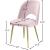 Logan Velvet Dining Chair with Brushed Gold Ball Leg Design