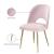 Logan Velvet Dining Chair with Brushed Gold Ball Leg Design