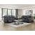 Hazen Microfiber Double Reclining Living Room Set