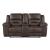 Hazen Microfiber Double Reclining Living Room Set