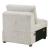 Isla Microfiber Modular Loveseat with Pull-out Bed