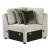 Isla U-Shaped Microfiber 3-Piece Double Chaise Modular Sectional
