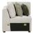 Isla L-Shaped Microfiber 3-Piece Modular Sectional with Pull-out Bed