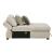 Isla L-Shaped Microfiber 3-Piece Modular Sectional with Pull-out Bed