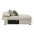 Isla L-Shaped Microfiber 3-Piece Modular Sectional with Pull-out Bed