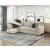 Isla Microfiber 2-Piece Modular Sectional Sofa with Reversible Chaise