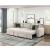Isla Microfiber 2-Piece Modular Sectional Sofa with Reversible Chaise & Pull-Out Bed