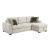 Isla Microfiber 2-Piece Modular Sectional Sofa with Reversible Chaise & Pull-Out Bed