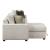 Isla Microfiber 2-Piece Modular Sectional Sofa with Reversible Chaise & Pull-Out Bed