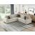 Isla L-Shaped Microfiber 3-Piece Modular Sectional with Pull-out Bed